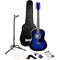 RockJam Full-Sized Acoustic Guitar Kit (Blue)