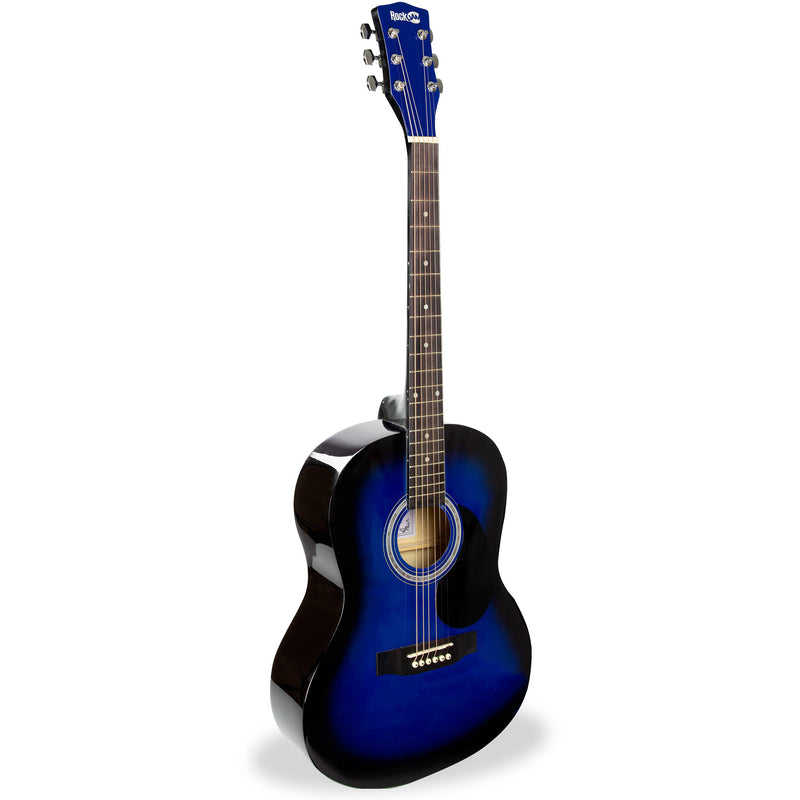 RockJam Full-Sized Acoustic Guitar Kit (Blue)