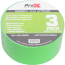 ProX Commercial-Grade Gaffer Tape (3" x 60 yd, Fluorescent Green)