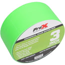 ProX Commercial-Grade Gaffer Tape (3" x 60 yd, Fluorescent Green)