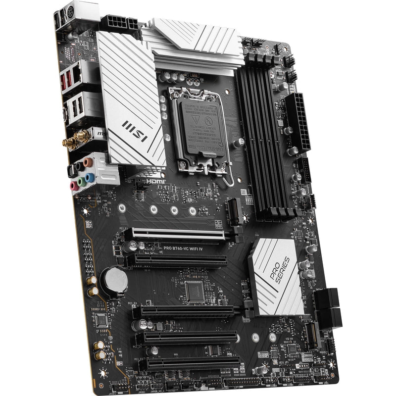 MSI PRO B760-VC WIFI IV LGA 1700 ATX Motherboard (Silver)