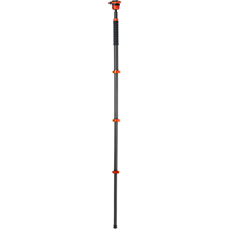 Fotopro X-Airfly Max Carbon Fiber Travel Tripod with Ball Head (Orange)