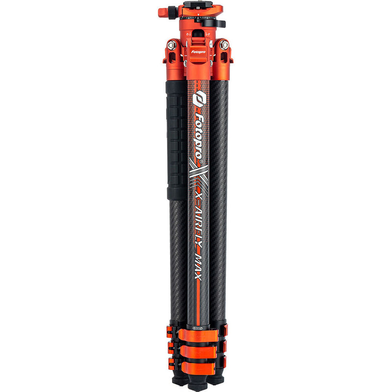 Fotopro X-Airfly Max Carbon Fiber Travel Tripod with Ball Head (Orange)