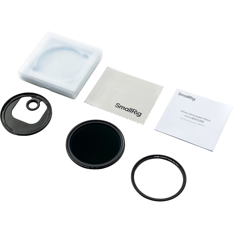 SmallRig Attachable VND Filter with T-Mount Adapter (67mm, 1 to 5-Stop)