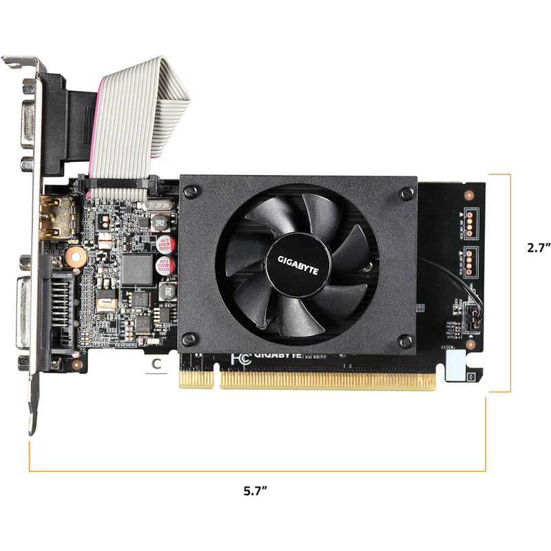 Gigabyte GeForce GT 710 V2 Low-Profile Graphics Card