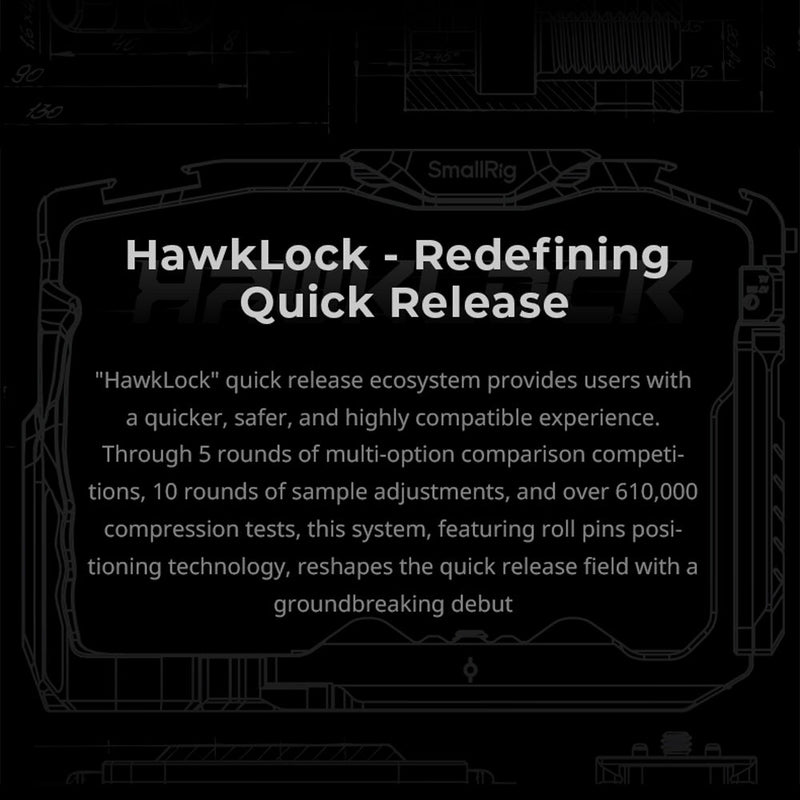 SmallRig Hawklock H38 Arca-Type Base with Quick Release Plate