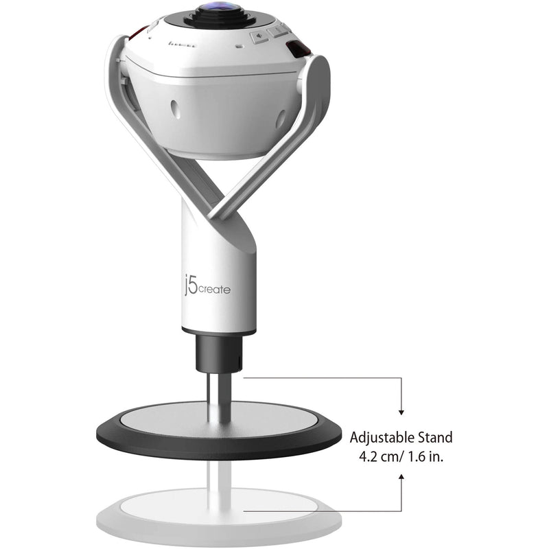 j5create 360&deg; AI-Powered Webcam with Speakerphone