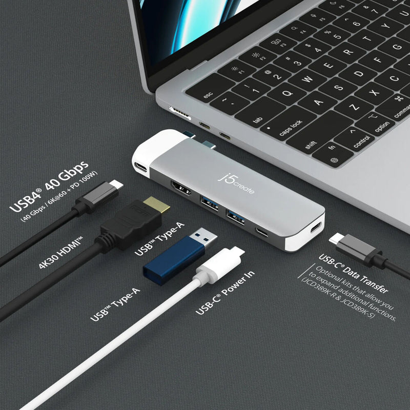 j5create USB-C 6K Premium Hub for MacBook