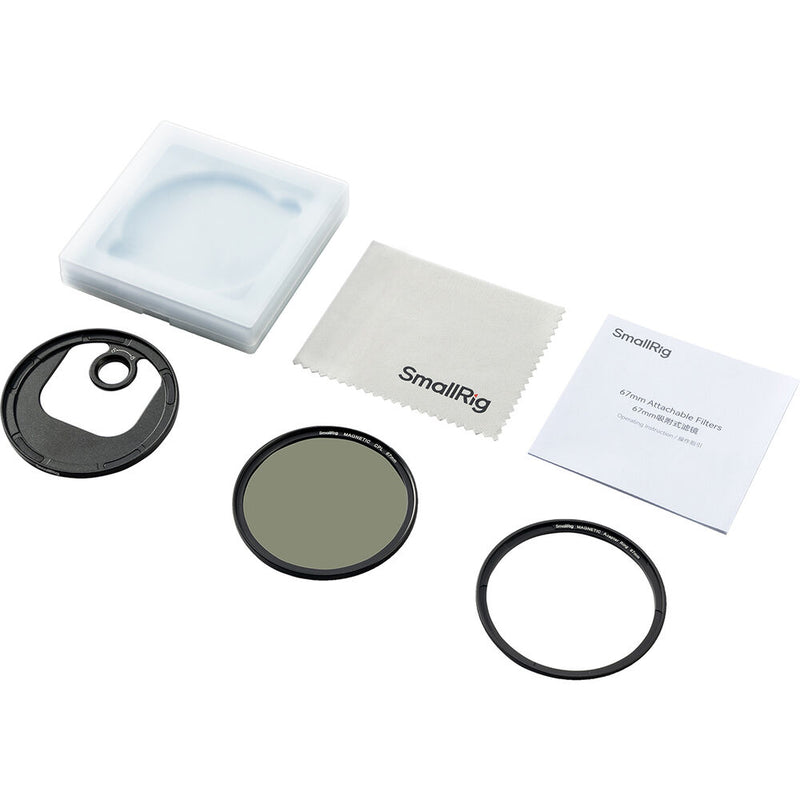 SmallRig Attachable CPL Filter with T-Mount Adapter (67mm)