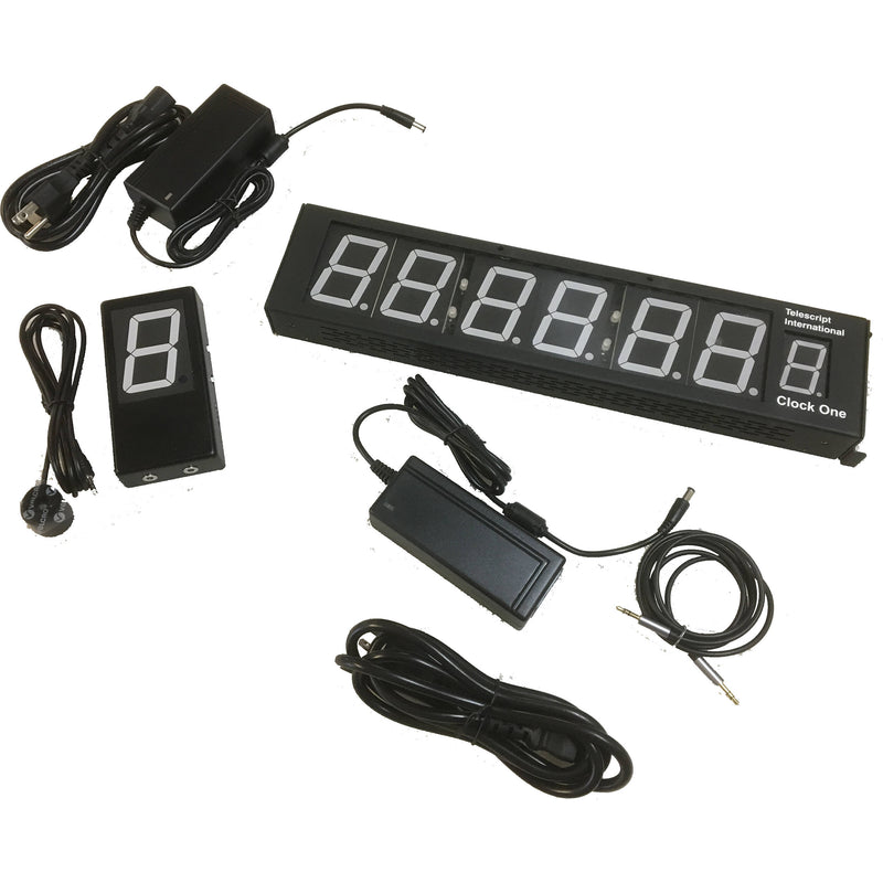 Telescript Clock One Dual Color Timecode Display