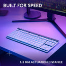 Logitech G G515 LIGHTSPEED TKL Wireless RGB Mechanical Gaming Keyboard (White, GL Tactile)