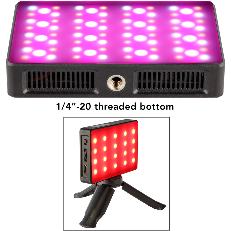 Genaray RGB-CP425-PIX Compact On-Camera RGB LED Light Panel