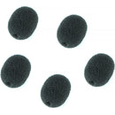 Eastwind Audio Foam Windscreen for Lavalier Microphones (Black, 5-Pack)