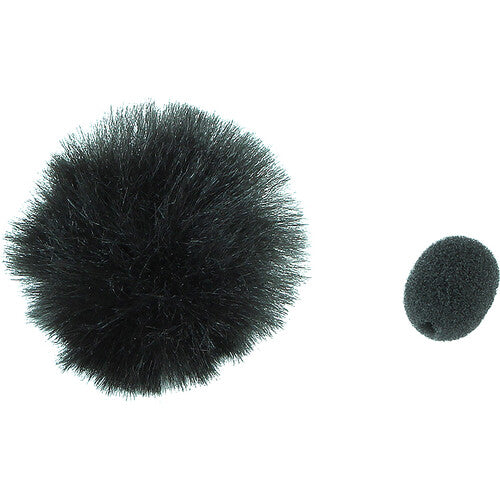 Eastwind Audio Lavalier Foam and Fur Shields (Black, 2-Pack)