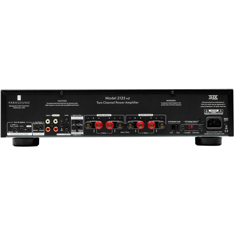 Parasound New Classic 2125v2 2-Channel Power Amplifier