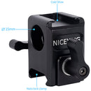 Niceyrig 15mm Single Rod Block with NATO Rail Clamp & Cold Shoe Mount