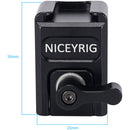 Niceyrig 15mm Single Rod Block with NATO Rail Clamp & Cold Shoe Mount