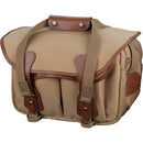 Billingham 225 MKII Camera and Tablet Bag (Khaki Canvas / Tan Leather Trim, 10L)