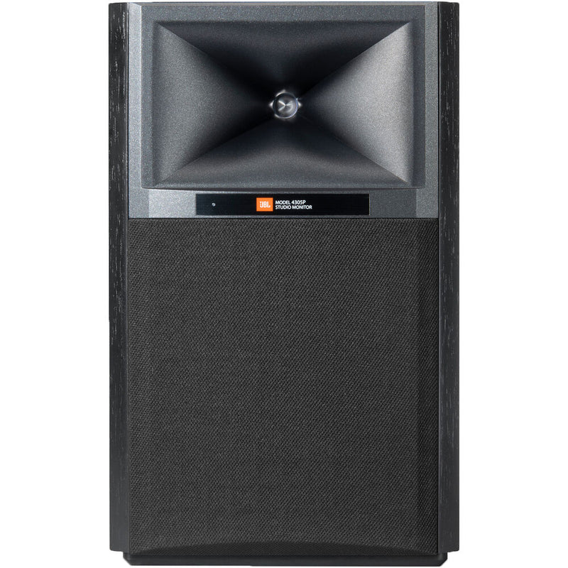 JBL 4305P Studio Monitor 2-Way Active Wireless Bookshelf Speakers (Black Walnut, Pair)