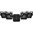 CHAUVET PROFESSIONAL Strike Array 1:4 LED Strobe Heads Mounted In Square Frame with Yokes, and Cables