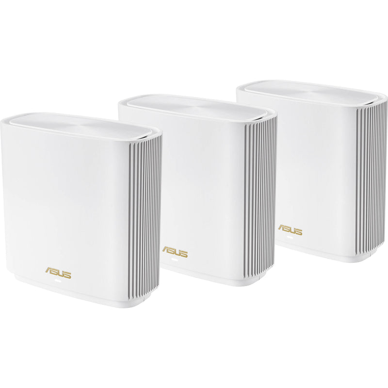 ASUS ZenWiFi ET8 AX6600 Wireless Tri-Band Gigabit 3-Piece Mesh Wi-Fi System (White)