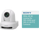 Sony SRG-X400 1080p PTZ Camera with 4K Upgrade License Kit (White)