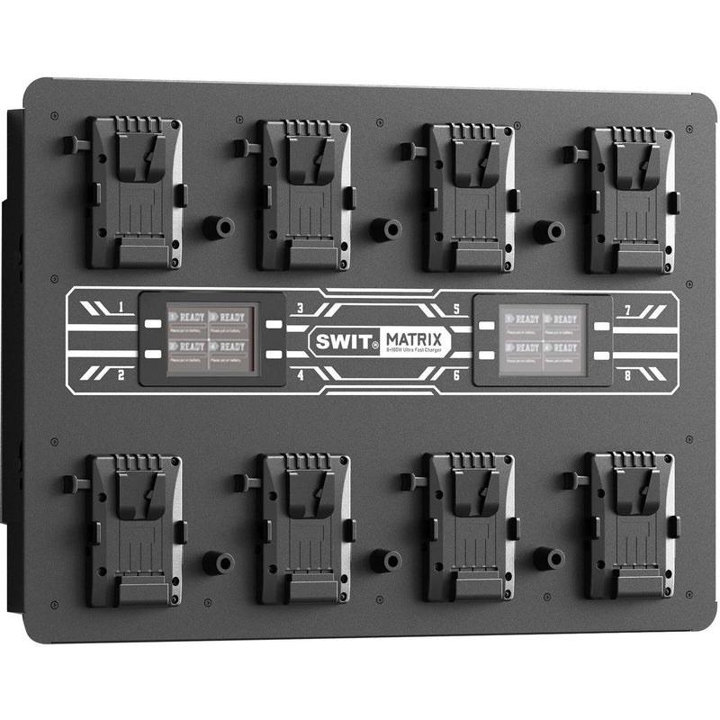 SWIT MATRIX-S8 8-Bay 100W Ultra Fast Wall Charger (V-Mount)