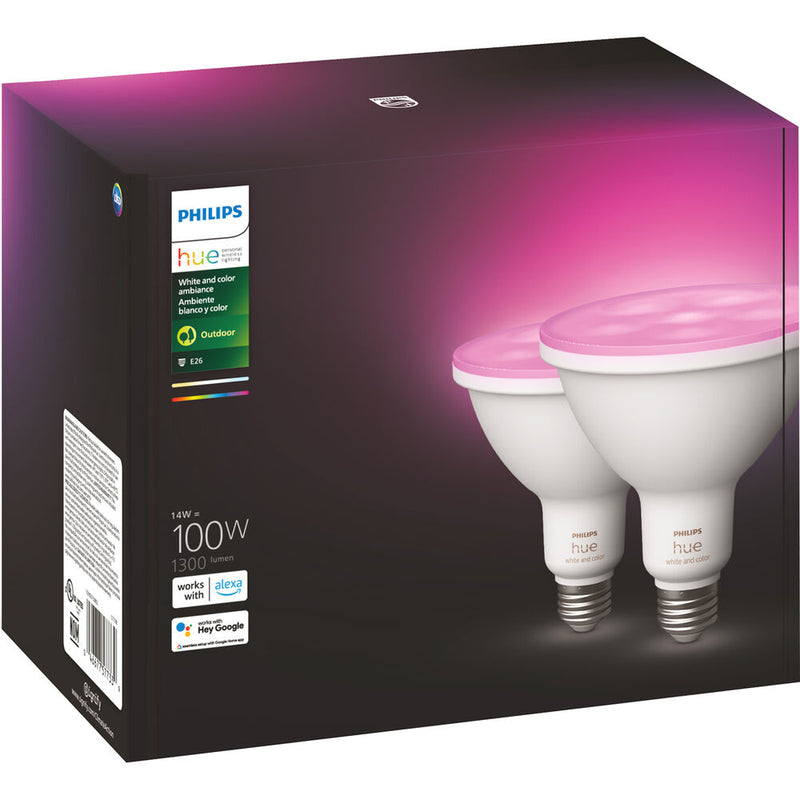 Philips Hue PAR38 Bulb (White and Color Ambiance, 2-Pack)