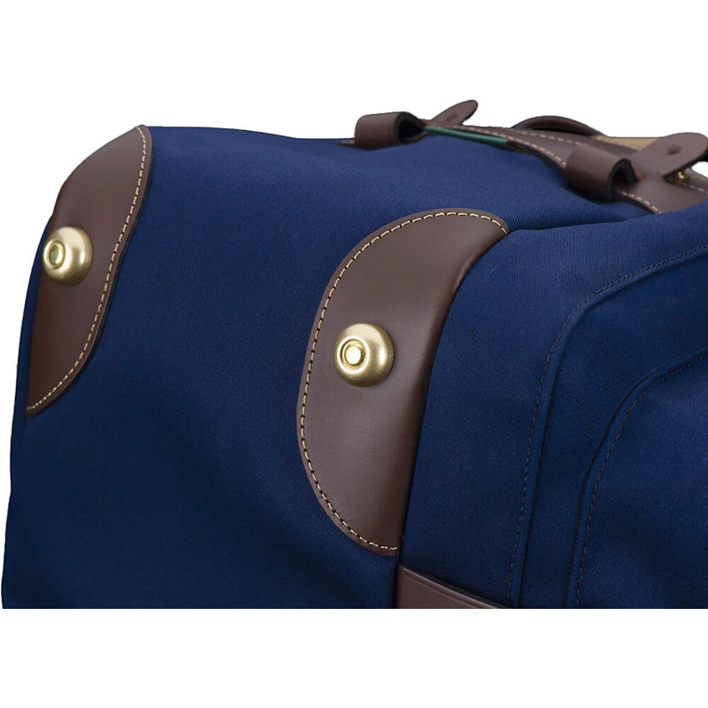 Billingham 550 Shoulder Bag (Navy Canvas / Chocolate Leather Trim, 21.5L)