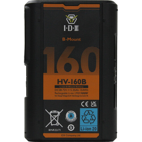 IDX System Technology CinePower HV-160B 28.7V 153Wh B-Mount Battery