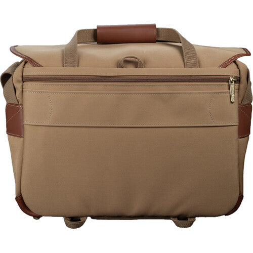 Billingham 445 MKII Camera/Laptop Bag (Khaki Canvas / Tan Leather Trim, 14L)