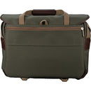 Billingham 445 MKII Camera/Laptop Bag (Sage FibreNyte / Chocolate Leather Trim, 14L)