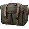 Billingham 445 MKII Camera/Laptop Bag (Sage FibreNyte / Chocolate Leather Trim, 14L)