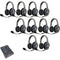 Eartec UltraLITE Pro16 Long-Range Dual-Channel Full-Duplex Wireless Intercom System with 10 Dual-Ear Headsets (2.4 GHz)