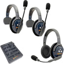 Eartec UltraLITE Pro16 Long-Range Dual-Channel Full-Duplex Wireless Intercom System with 2 Single-Ear & 1 Dual-Ear Headsets (2.4 GHz)