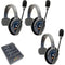 Eartec UltraLITE Pro16 Long-Range Dual-Channel Full-Duplex Wireless Intercom System with 3 Single-Ear Headsets (2.4 GHz)