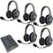 Eartec UltraLITE Pro16 Long-Range Dual-Channel Full-Duplex Wireless Intercom System with 5 Dual-Ear Headsets (2.4 GHz)