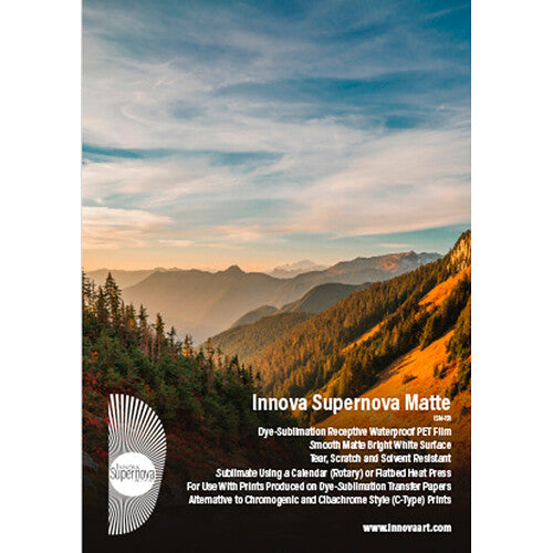 Innova Supernova Matte White Polyester Paper (300gsm, 8.5 x 11", 50-Sheets)