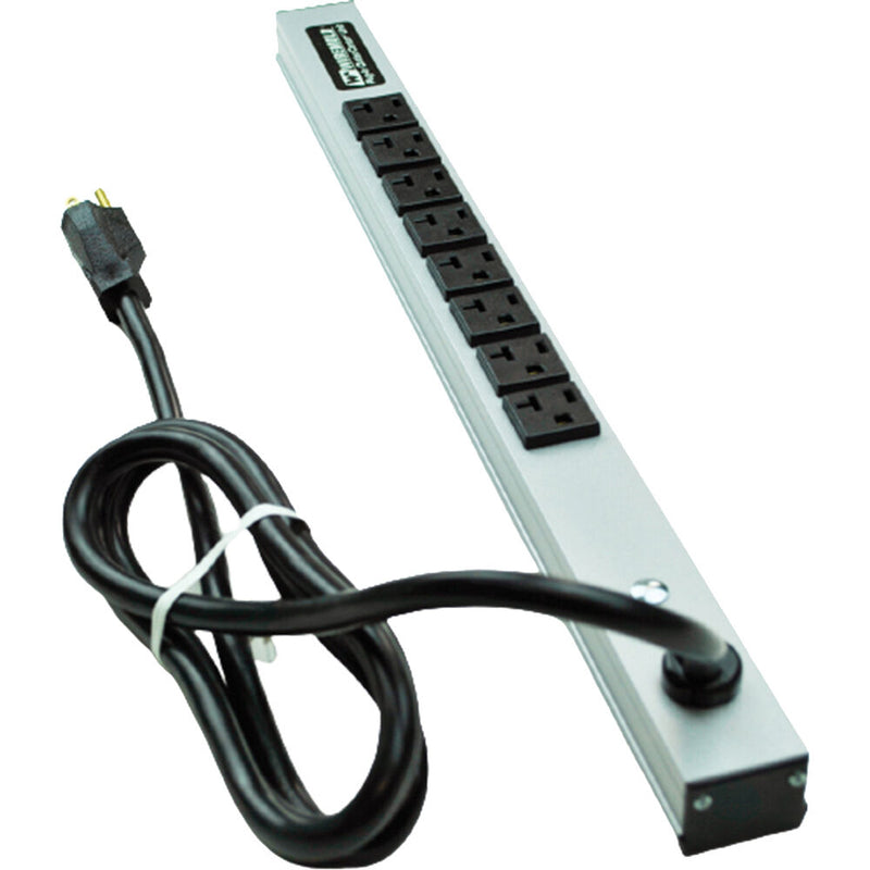 Wiremold Products Power Outlet Strip - 20" 8-Outlet/ 20 Amp - 6'