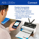 Brother ADS-1350W Wireless Portable Document Scanner