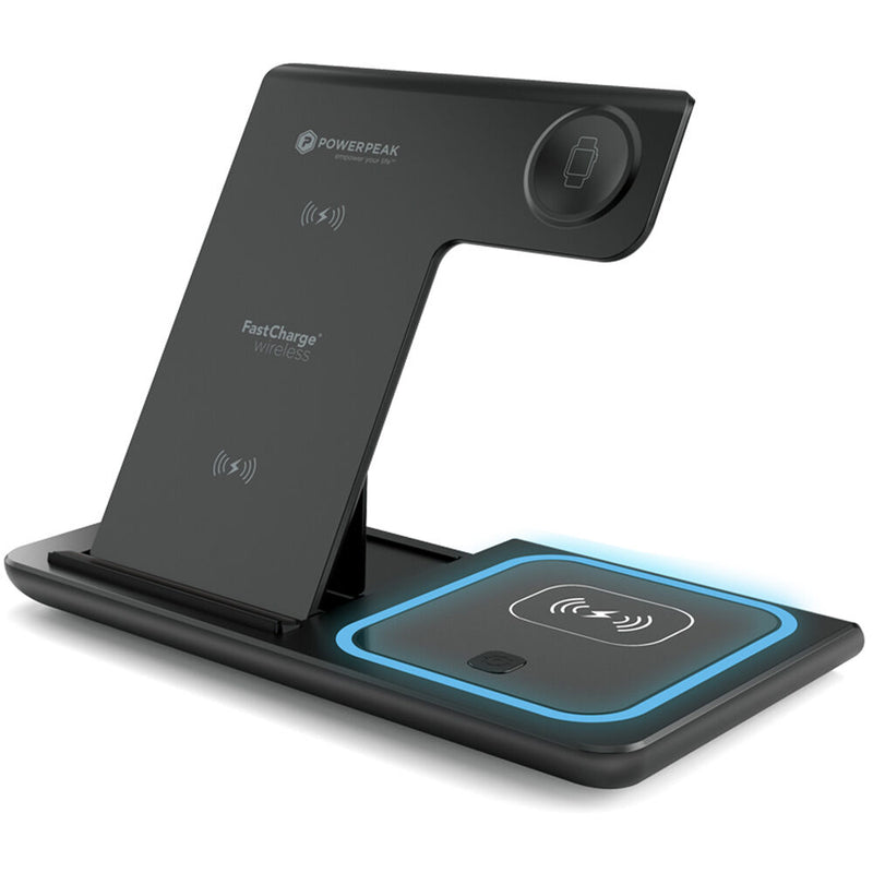 PowerPeak 3-in-1 Foldable Wireless Charging Station