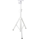 ProX Universal Speaker Stand Mounting Plate for Speaker, Moving Head Light, and Projector (White)