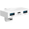 Sabrent USB-C 3-Port Gaming Hub (White)