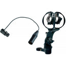 Radius RAD-2 Microphone Shockmount with XLR Jumper Cable for Boompoles (Dark Edition)