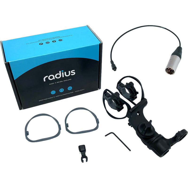 Radius RAD-1 Microphone Shockmount with XLR Jumper Cable for Boompoles (CCM/CMC Edition)