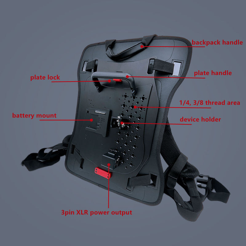 CineGearFactory CBSP1 Camera/Battery Separation Backpack