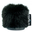 Radius Nimbus Fur Windshield for 0.74 to 0.86" Diameter Shotgun Microphones (Black, 1.9")