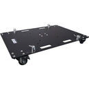 PROX Rolling Base Plate for Modular Truss Systems (Black, 24 x 30")