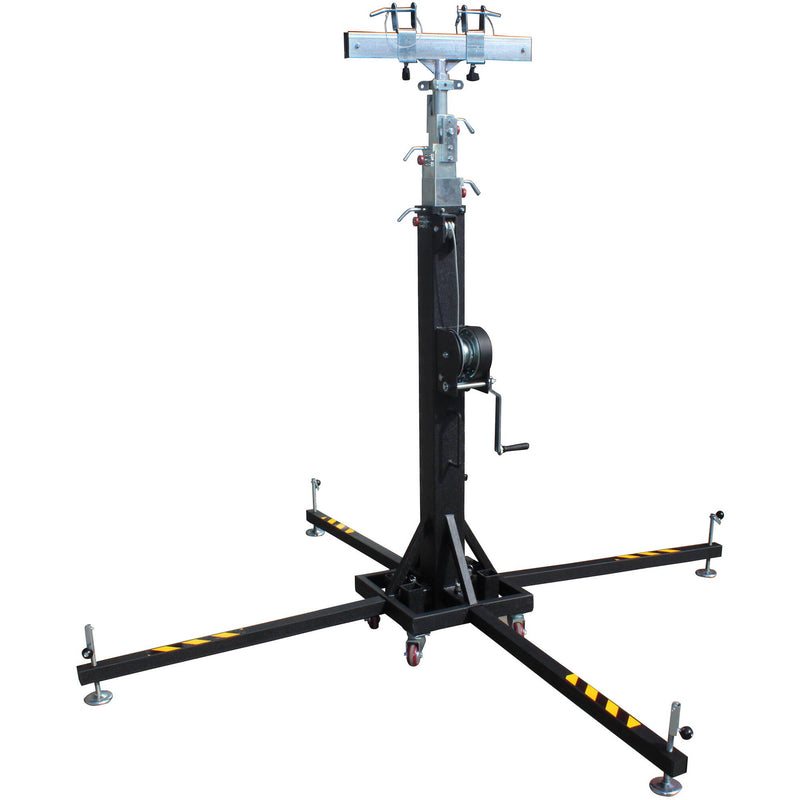 PROX Heavy-Duty Lighting Truss Crank Stand with T-Adapter (22')