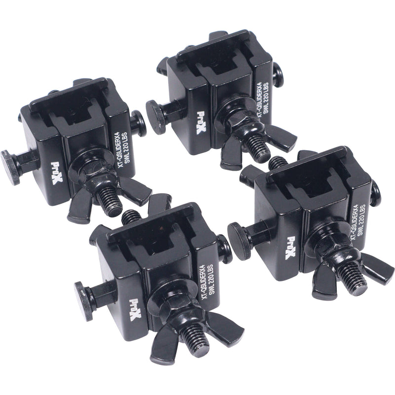 PROX Qslider Quick Release Sliding Truss Clamp (4-Pack)